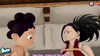 My Hero Academia's Momo and Mineta get wild in this hot animated scene