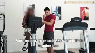 A risky sex adventure in the gym with a wild Venezuelan beauty