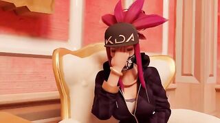KDA Ahri tries porn for the first time in a stunning gallery