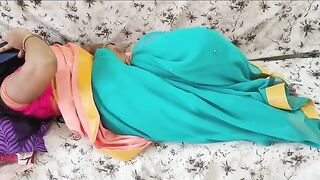 A hot Indian woman, or bhabhi, got caught during a rough encounter
