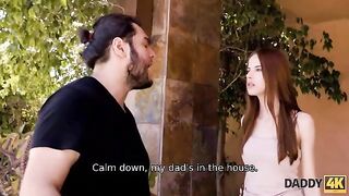 A beauty got intimate with the father of her boyfriend in a steamy scene
