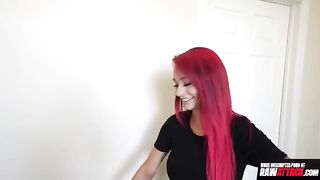 Tattooed slut Demi Rhoades gets her pussy full of sticky sperm