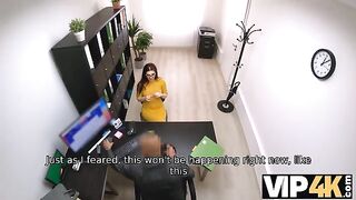 Girl needs quick cash, so she gets fucked in the office by a guy