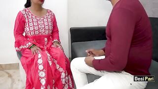 Desi Pari fucked by stepbrother in a surprise move, with clear Hindi voice