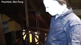 The sexy nurse got a hard cock on Halloween night in a steamy parody