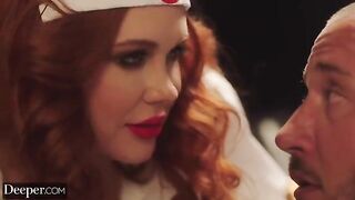 Maitland Ward reads a patient's chart, her next target revealed