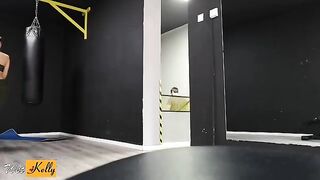 I crushed on my fitness colleague so we fucked in the gym restroom