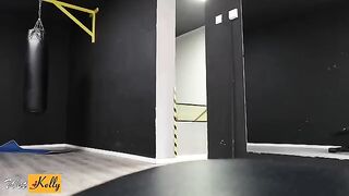 I crushed on my fitness colleague so we fucked in the gym restroom