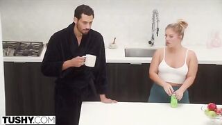 Nicole’s fantasies get her into trouble with hot anal sex