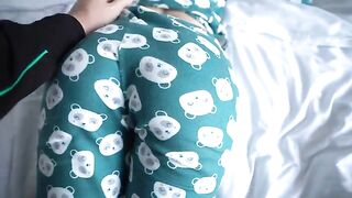 A step mom and her step son share a bed in a hotel room, a risky situation!