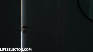 A step sister surprises her brother with a squirt for the first time