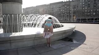 I sometimes wear underwear, but I always end up naked in public places