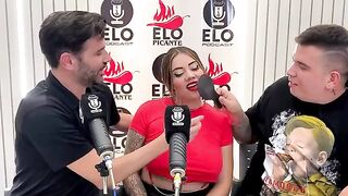 Sara Blonde, interviewed on Elo Podcast, ends up with a dick in her mouth