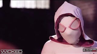 Spiderman fucked Gwen Stacy after eating her wet pussy