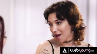 Passionate sex of the college babe Brooklyn Gray with her romantic girlfriend in HD