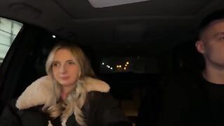A cute chick couldn't pay the fake taxi driver