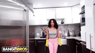 The beautiful Luna housekeeper was caught in a compromising situation