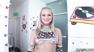 This blonde is a total nympho, and she will tell you that herself
