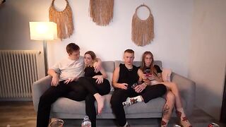 They didn't notice how we were getting intimate right in front of them
