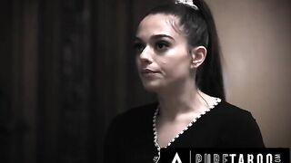 Cheerleader Sophia Burns gets an A after anal with stepson