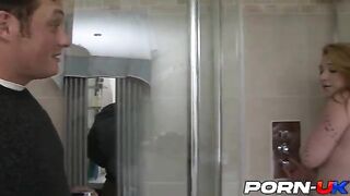 Harmony Reigns takes a shower and gets fucked by stepdad