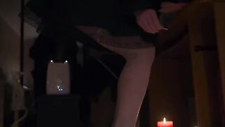 Nylon stockings footjob with cum shot on soles - the best foot fetish video