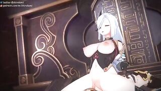 A bunch of Genshin Impact girls are getting fucked and cummed