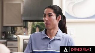 Man can’t resist fucking his girlfriend’s sexy stepsister Charly Summer