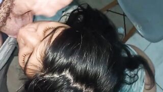 He sucked my dick and asked for ass sex, filling his ortho with milk