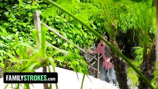Two mischievous teens get caught in a compromising situation on Fourth of July
