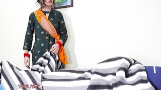 The Indian maid was shocked to see my big cock