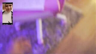 A young girl was fucked by a courier and got cum on her face