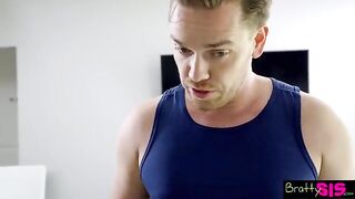 Jessie Saint wants stepbrother to help with stretching exercises