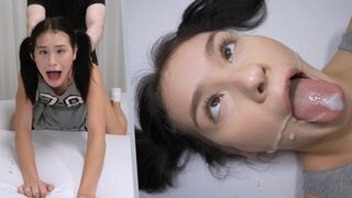 Skinny teen Matty Mila Perez gets fucked hard by her landlord in a rough session