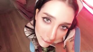 A sexy girl was playing video games with her boyfriend, but she cheated on him