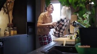 A couple was caught having sex in the kitchen, what a surprise!