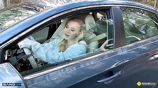 Our mechanic got lucky with a busty blonde babe, Bailey Brooke, who’s got it all