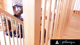 Cute girl caught her best friend masturbating and ate her pussy