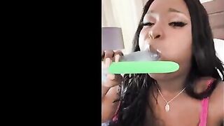 Barbie Crystal replaces Lily Starfire’s collection of dildos with a cock