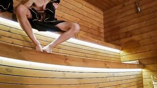Sauna adventure part 1: I showed my cock to three people in the sauna