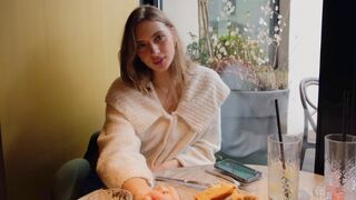 Romantic dinner turned into a passionate, intense encounter for the couple