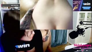 A streamer girl skinloverss got fucked during a donation stream, it was intense!