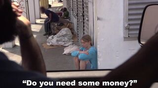 A hot chick doesn’t need money with the Bang Bus around