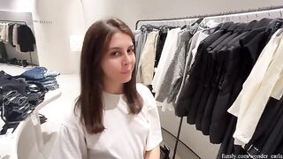 Girl cheated on her BF in the fitting room, taken by a stranger