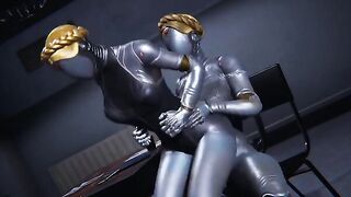 Ballerina Atomic Hearth gets her big dick out to fuck