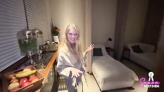 The couple celebrates a special day with a sensual and erotic massage