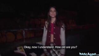 Hot French model makes money by fucking strangers in public places