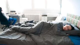 The stepson surprised his stepmom with a creampie in the presence of dad
