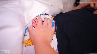 Pervert stepdad fucked his stepdaughter in the middle of the night