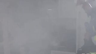 Hot firefighters fuck busty tattooed slut Monika Fox in an orgy